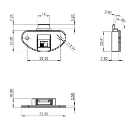 Kit pour porte coulissante : guide supérieur + roulette inférieure UNIPOS / Beige