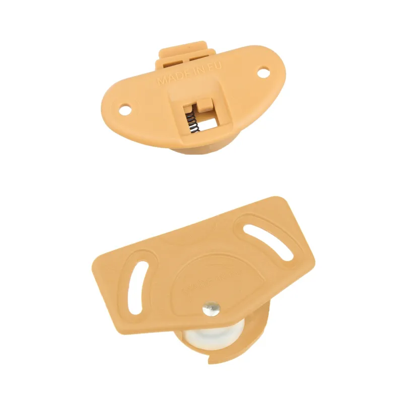Kit pour porte coulissante : guide supérieur + roulette inférieure UNIPOS / Beige