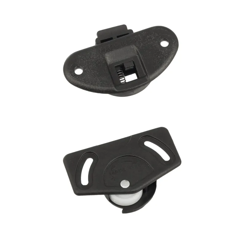Kit pour porte coulissante : guide supérieur + roulette inférieure UNIPOS / Noir