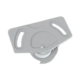 Kit pour porte coulissante avec guide supérieur + roulette inférieure UNIPOS / Gris