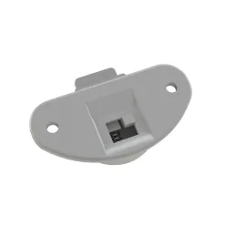 Kit pour porte coulissante avec guide supérieur + roulette inférieure UNIPOS / Gris