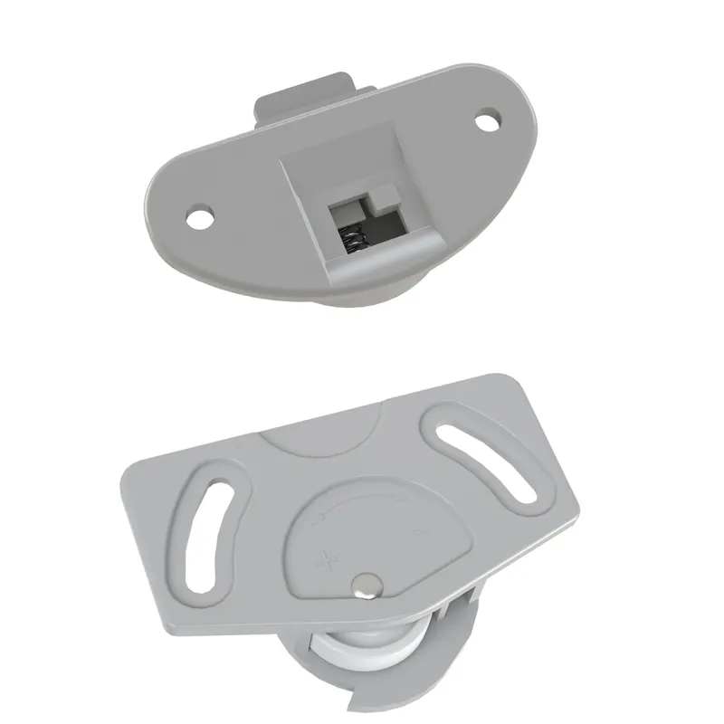 Kit pour porte coulissante avec guide supérieur + roulette inférieure UNIPOS / Gris