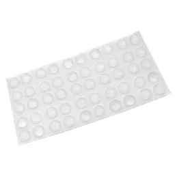 Amortisseur adhésif en PVC 8 mm - 50 pièces / Transparent