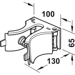 Accessoire pour suspendre les bottes hautes et les bottines / Gris
