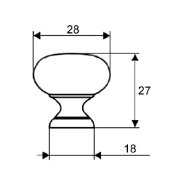 Bouton CAMORA / Or mat b