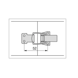 Raccord métallique pour tables pliantes / Zinc