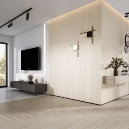 Profilé décoratif à lamelles ONDA / Blanc