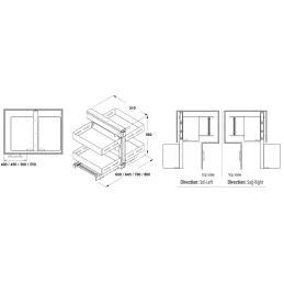 Système d’angle MAGENTO UNIQUE / Anthracite