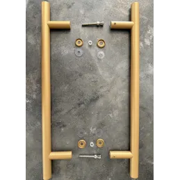 Poignée de porte double face HOME / Doré texturé
