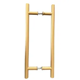 Poignée de porte double face HOME / Doré texturé