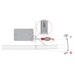 Mécanisme rabattable avec câble KIARO Easy / Gris