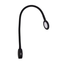 Éclairage LED pour meuble avec recharge USB LADOS LED / Noir mat