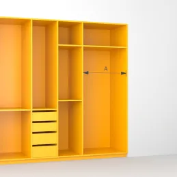 Ensemble d’embouts pour tringle de penderie LUXE / Aluminium