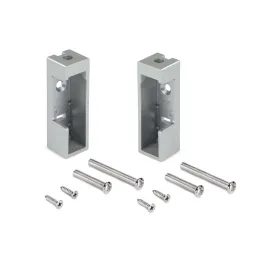 Ensemble d’embouts pour tringle de penderie LUXE / Aluminium