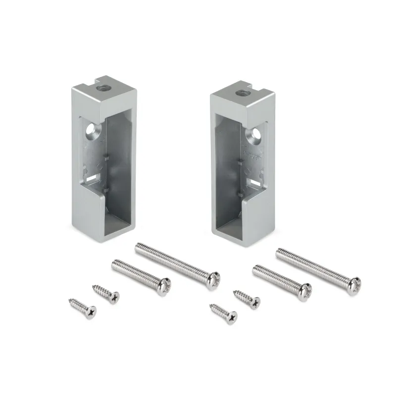 Ensemble d’embouts pour tringle de penderie LUXE / Aluminium