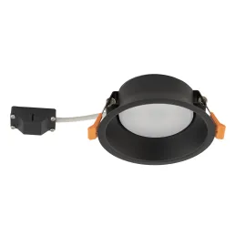 Plafonnier encastré UNO M / Noir mat