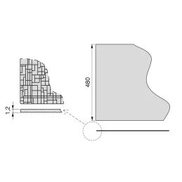Tapis antidérapant pour tiroir NET gris / 1 m