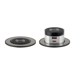 Prise électrique escamotable VENUX 1x USB A-C / Inox