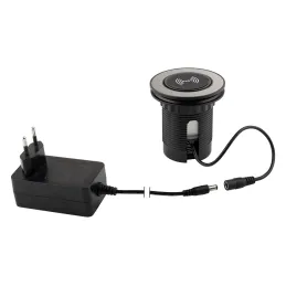 Prise électrique escamotable VENUX 1x USB A-C / Inox