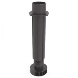 Pied de lit en plastique avec fixation, 148–250 mm / Noir