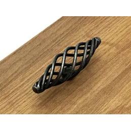 Poignée bouton VIRTUE / Patine noire