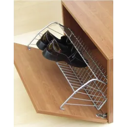 Système basculant pour chaussures à deux rangées / Argent
