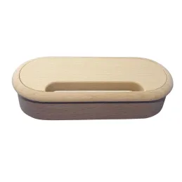 Passe-câbles en bois OVAL 150 / Hêtre brut