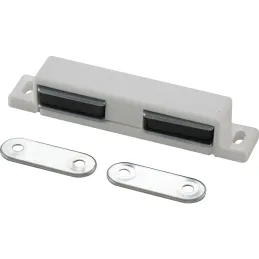 Aimant double pour meuble / Blanc