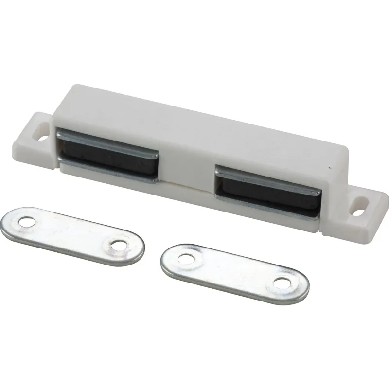 Aimant double pour meuble / Blanc