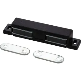 Aimant double pour meuble / Noir