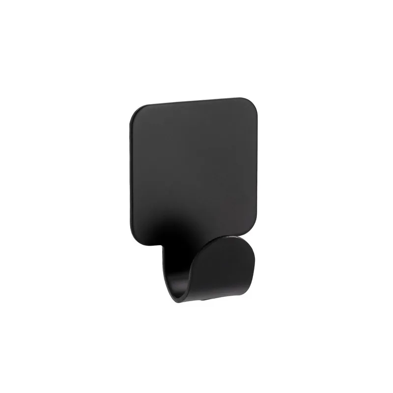 Patère adhésive QUADRO UNO / Noir mat