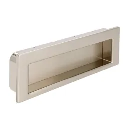 Poignée à encastrer MALI LONG / Nickel brossé