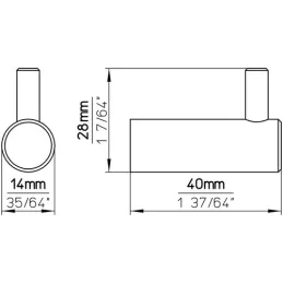 Porte-manteau OXO / Blanc mat
