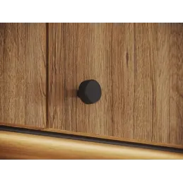 Bouton de meuble PREA / Noir mat