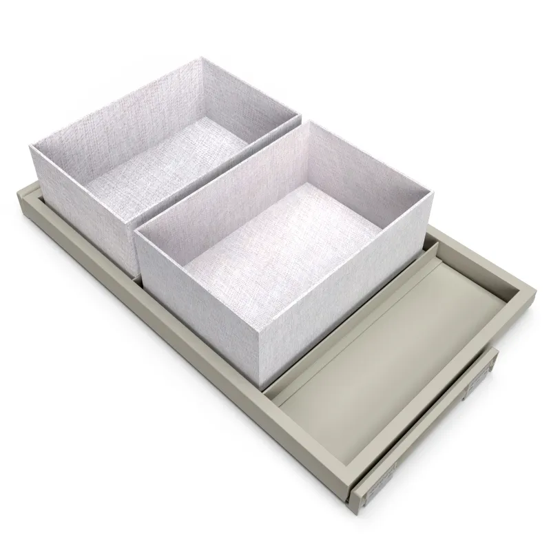 Étagère coulissante avec amortissement NEXUS ELEGANTE 760 - 794 mm / Beige