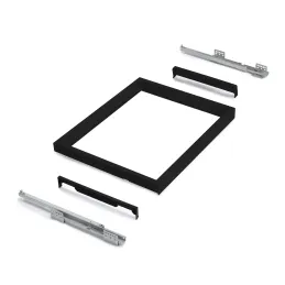 Étagère coulissante avec amortissement NEXUS ELEGANTE 760–794 mm / Noir mat