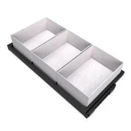 Étagère coulissante avec amortisseur NEXUS ELEGANTE 860 - 894 mm / Noir mat