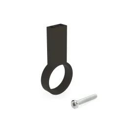 Support central pour barre de penderie LARGO / Marron foncé