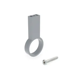 Support central pour barre de penderie LARGO / Aluminium