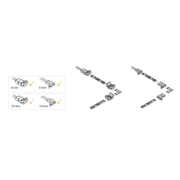 Connecteur d’angle UNION L pour ruban LED LYNX