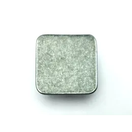 Bouton de meuble PERLA / Acier patiné brillant