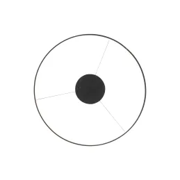 Plafonnier LED CIRCOLO M UNO 600 mm / Noir mat