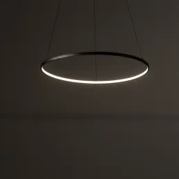 Plafonnier LED CIRCOLO M UNO 600 mm / Noir mat