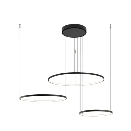 Plafonnier LED CIRCOLO TRIO 1250 mm / Noir mat