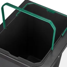 Poubelle coulissante LUXON 6450 – 1 × 35 L / Anthracite