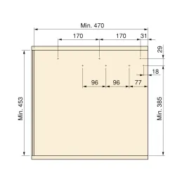 Poubelle coulissante LUXON 6450 – 1 × 35 L / Anthracite