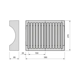Organisateur de tiroir pour assiettes DISH / Anthracite