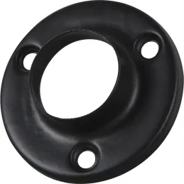 Embout pour tringle de penderie – rond / Noir mat