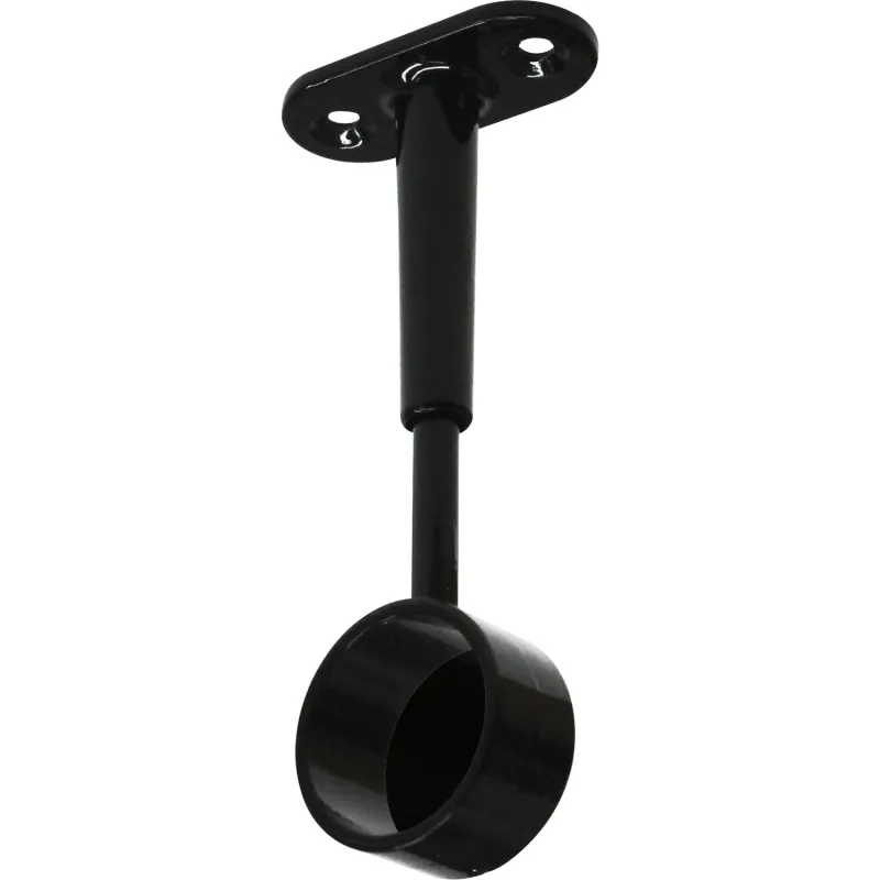Embout pour tringle ronde de penderie – fermé / Noir mat