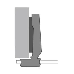 Charnière à montage sur verre INTERMAT 9904 - 95°